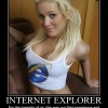 Internet Explorer motivational poster