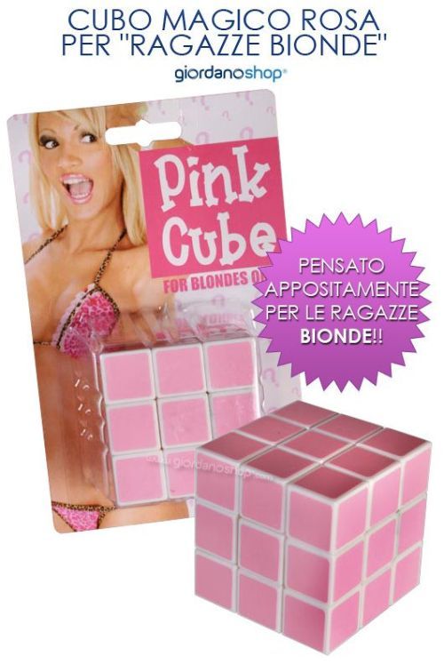 Pink cube for blondes