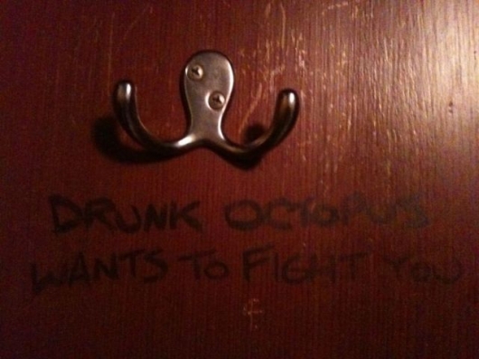 Drunk octopus wants to fight you