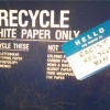 Racist recycle bin Racist recycle bin