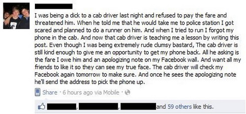 Owned by cab driver