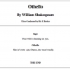 The short version of Othello The short version of Othello