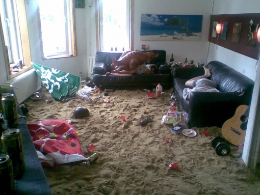 Indoor beach party
