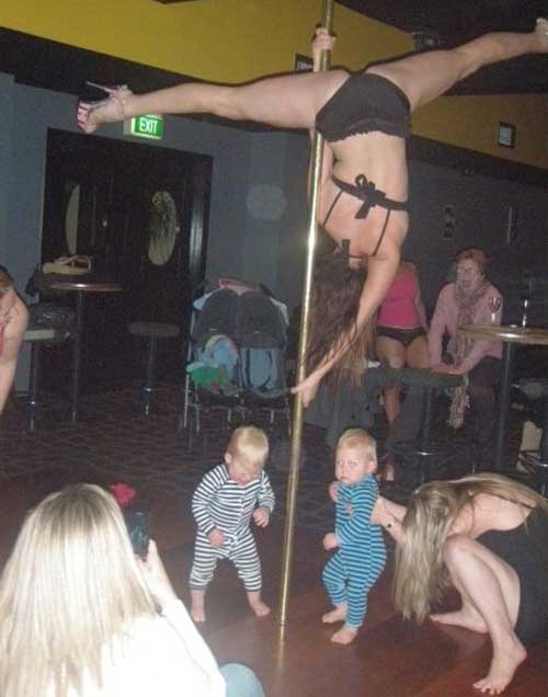 Stripper vs. babies