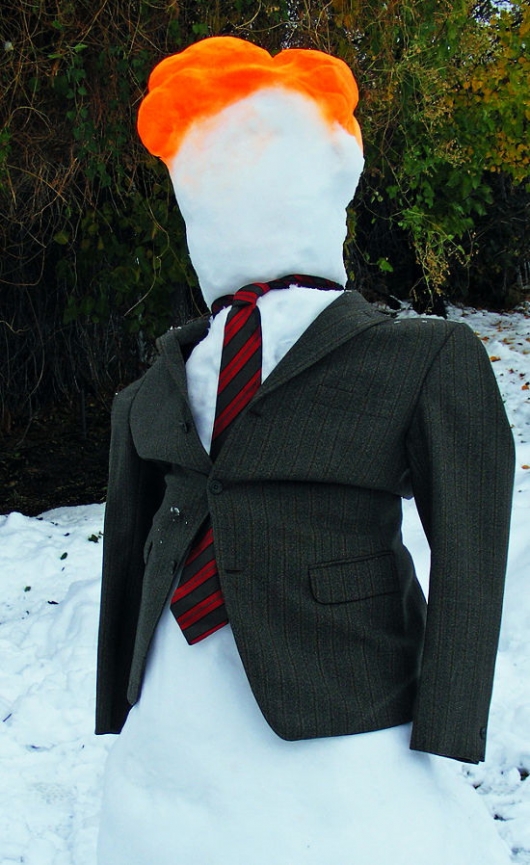 Conan O'Brien snowman