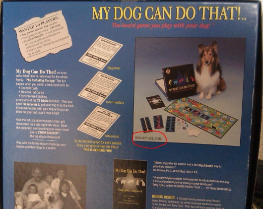 Dog not included