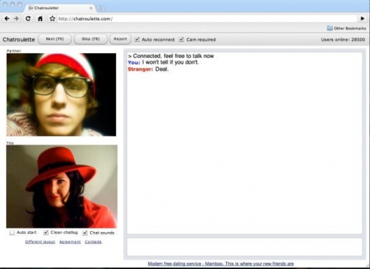 Found on Chatroulette