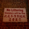 No littering No littering