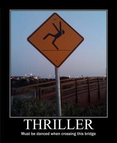 Thriller sign