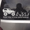 Run you stick bastards, family sticker Run you stick bastards, family sticker
