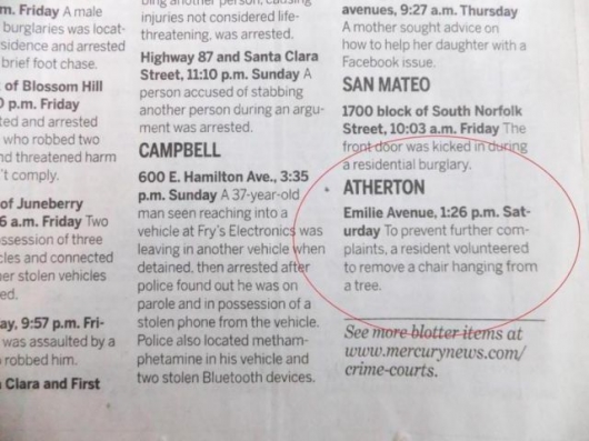 The strange things in the Atherton police blotter - Picture 8