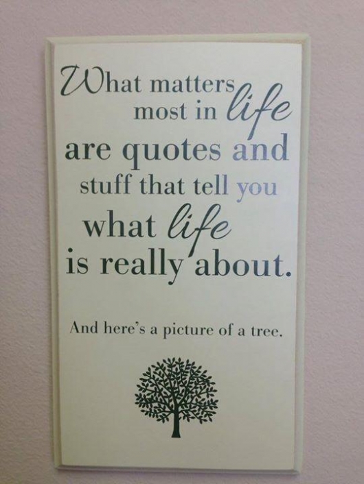 What really matters in life