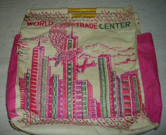 9/11 embroidered bag