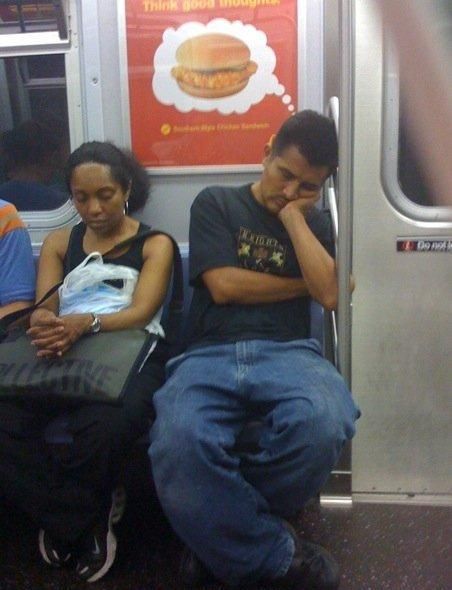 Dreaming on the subway