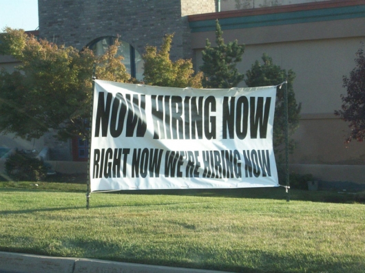 Now hiring now
