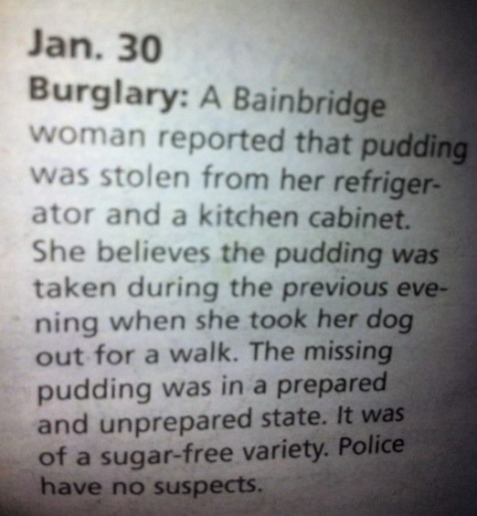 Pudding robber
