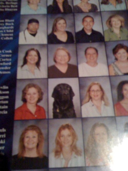 Unusual yearbook picture