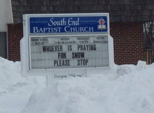 Whoever is praying for snow
