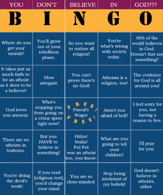Atheist Bingo