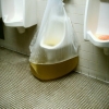 Broken urinal Broken urinal