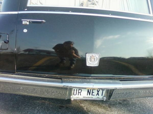 Hearse license plate