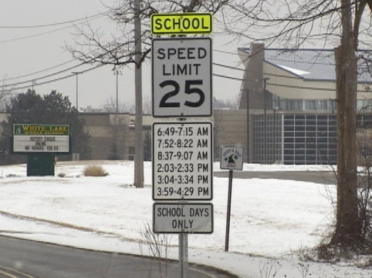 Speed limit sign