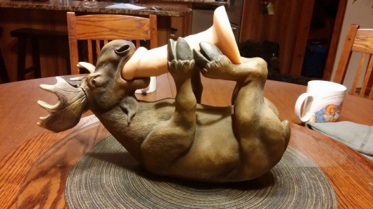 Pranking the wine bottle holder