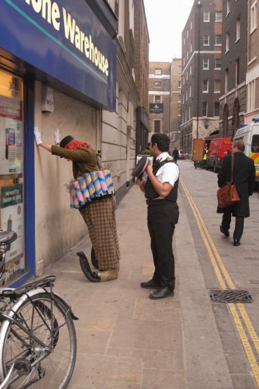 Suicide bomber clown arrested