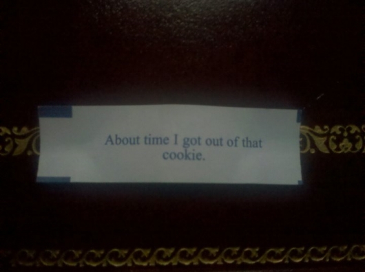 Fortune cookie message
