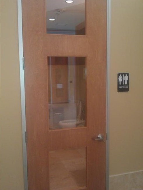 Toilet door