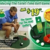 Toilet-time golf game Toilet-time golf game
