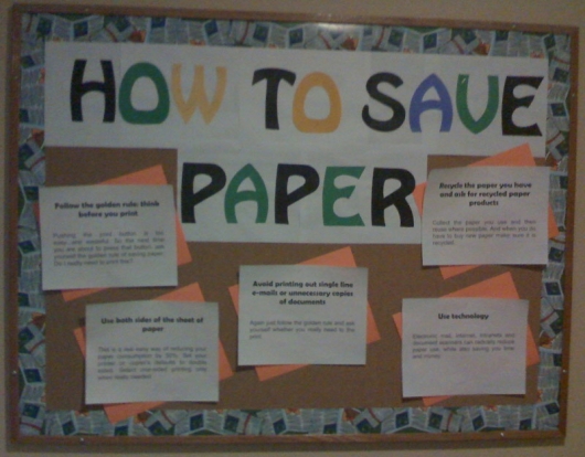 How to save paper