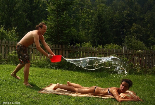 The moment before impact