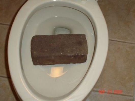 Brick was shat