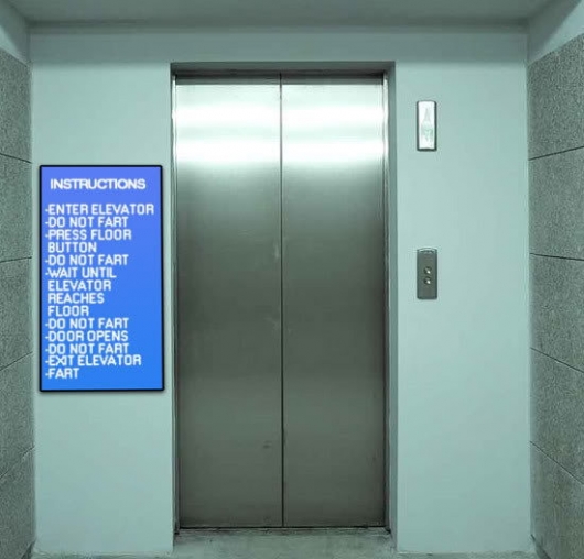 Elevator instructions