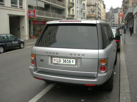 Hang Over Land Rover