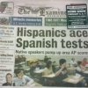 Hispanics ace Spanish tests Hispanics ace Spanish tests