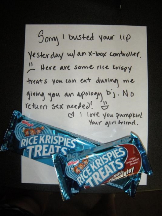 Sorry I busted your lip with the X-box controller