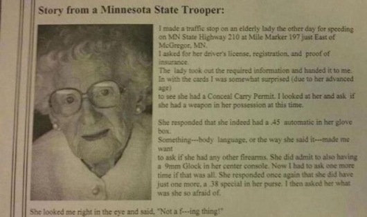 Bad ass grandma