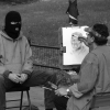 Drawing a man in ski mask Drawing a man in ski mask