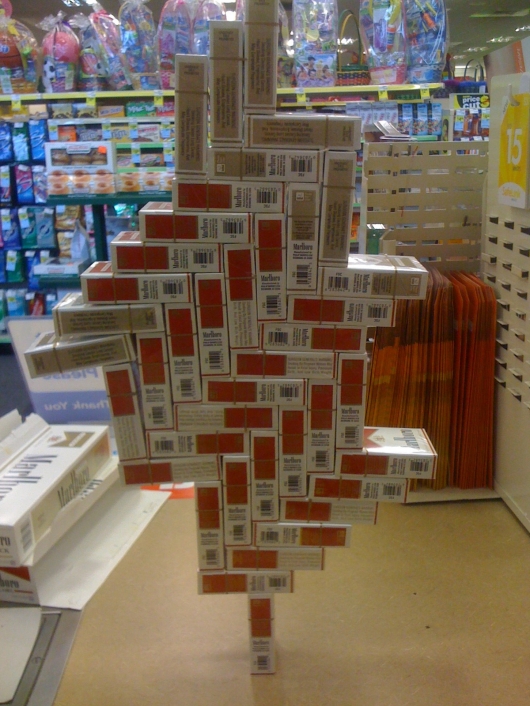 Fun with cigarette packs