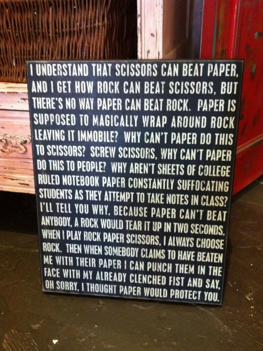 Rock-Paper-Schissors issue