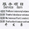 Service item Service item