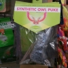 Synthetic owl puke