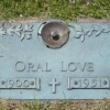 Oral Love's tombstone