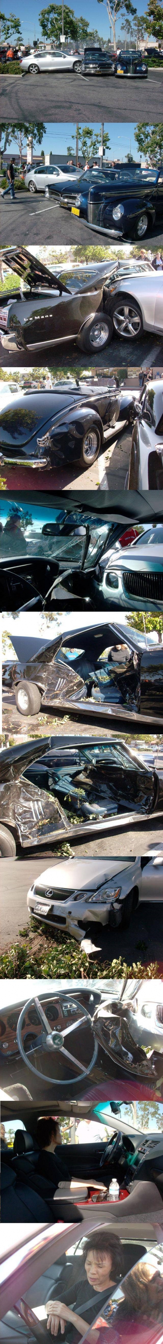 Lexus vs. 2 vintage cars