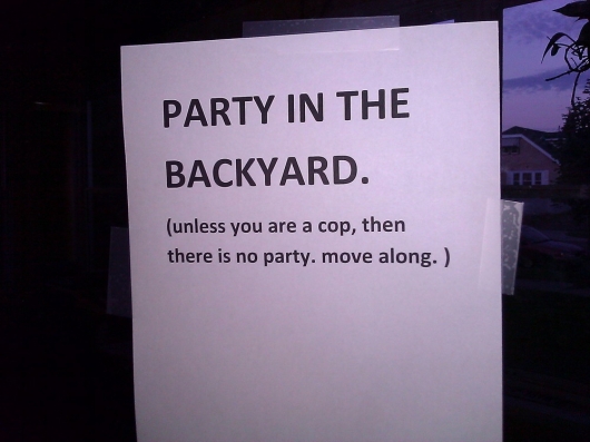 Move along, cop