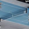 Tennis court optical illusion Tennis court optical illusion