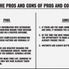 The pros and cons of pros and cons