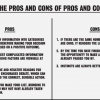 The pros and cons of pros and cons The pros and cons of pros and cons
